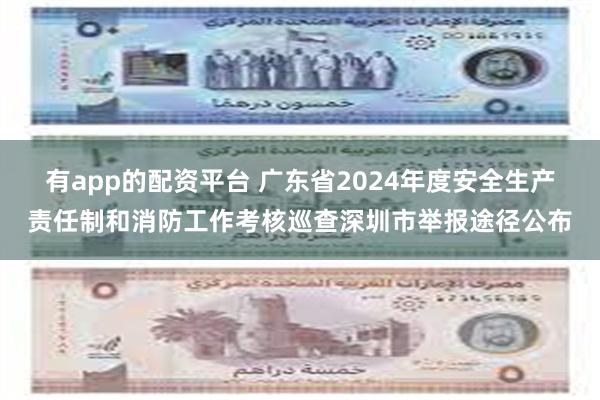 有app的配资平台 广东省2024年度安全生产责任制和消防工作考核巡查深圳市举报途径公布