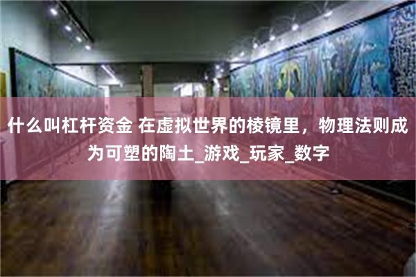 什么叫杠杆资金 在虚拟世界的棱镜里，物理法则成为可塑的陶土_游戏_玩家_数字