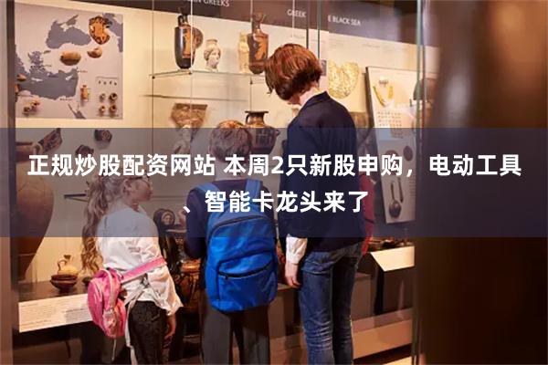 正规炒股配资网站 本周2只新股申购，电动工具、智能卡龙头来了